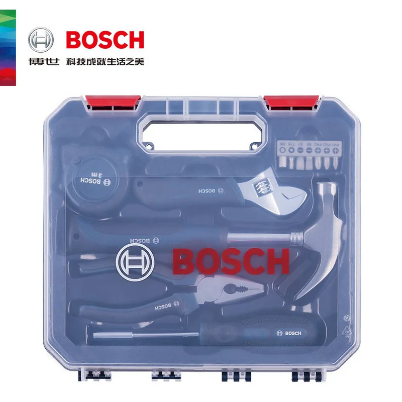 

Набор ручных инструментов Bosch, многофункциональный бытовой набор из 12 предметов для профессиональных ручных инструментов Bosch