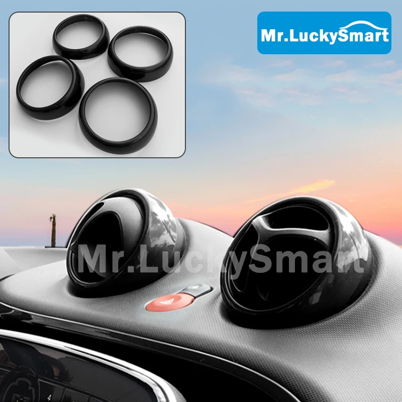 Автомобильная черная декоративная наклейка из АБС-пластика Защитный чехол