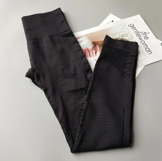 Black leggins A 3 стиля, женские сетчатые Бесшовные Леггинсы для йоги, уплотненные обтягивающие штаны с высокой талией, спортивные штаны для бега, фитнеса, тренировки, штаны - Цвет: Black leggins A