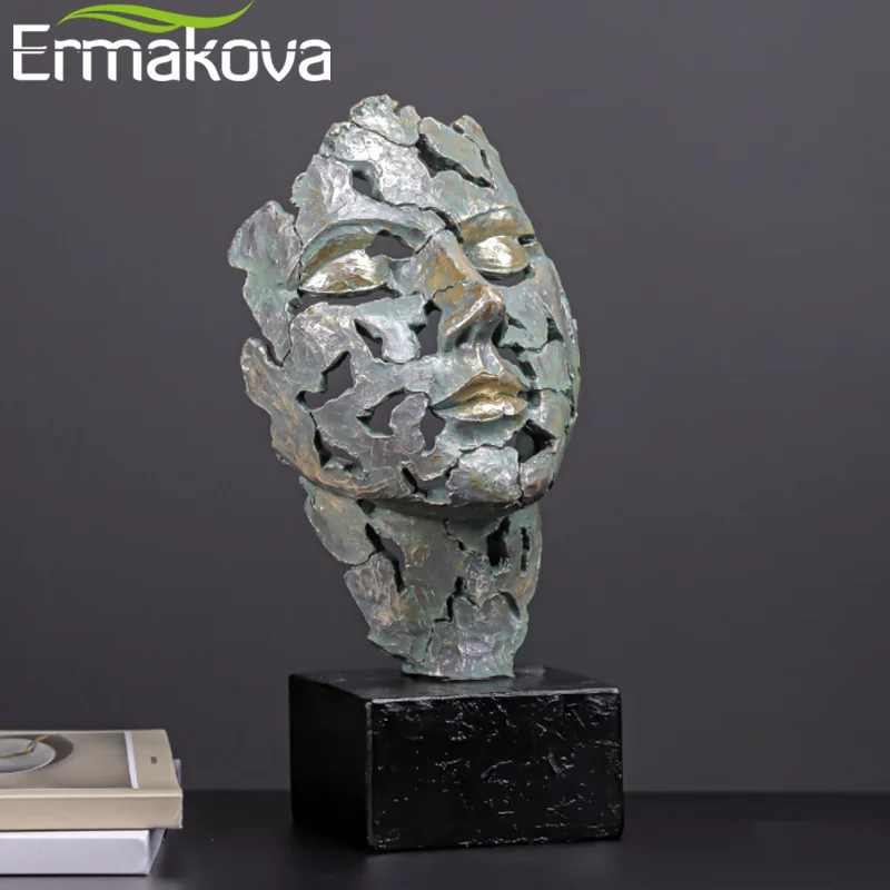 

Модная винтажная маска для лица, художественные скульптуры, искусственная статуя истончика, аксессуары для декора дома, офиса, комнаты