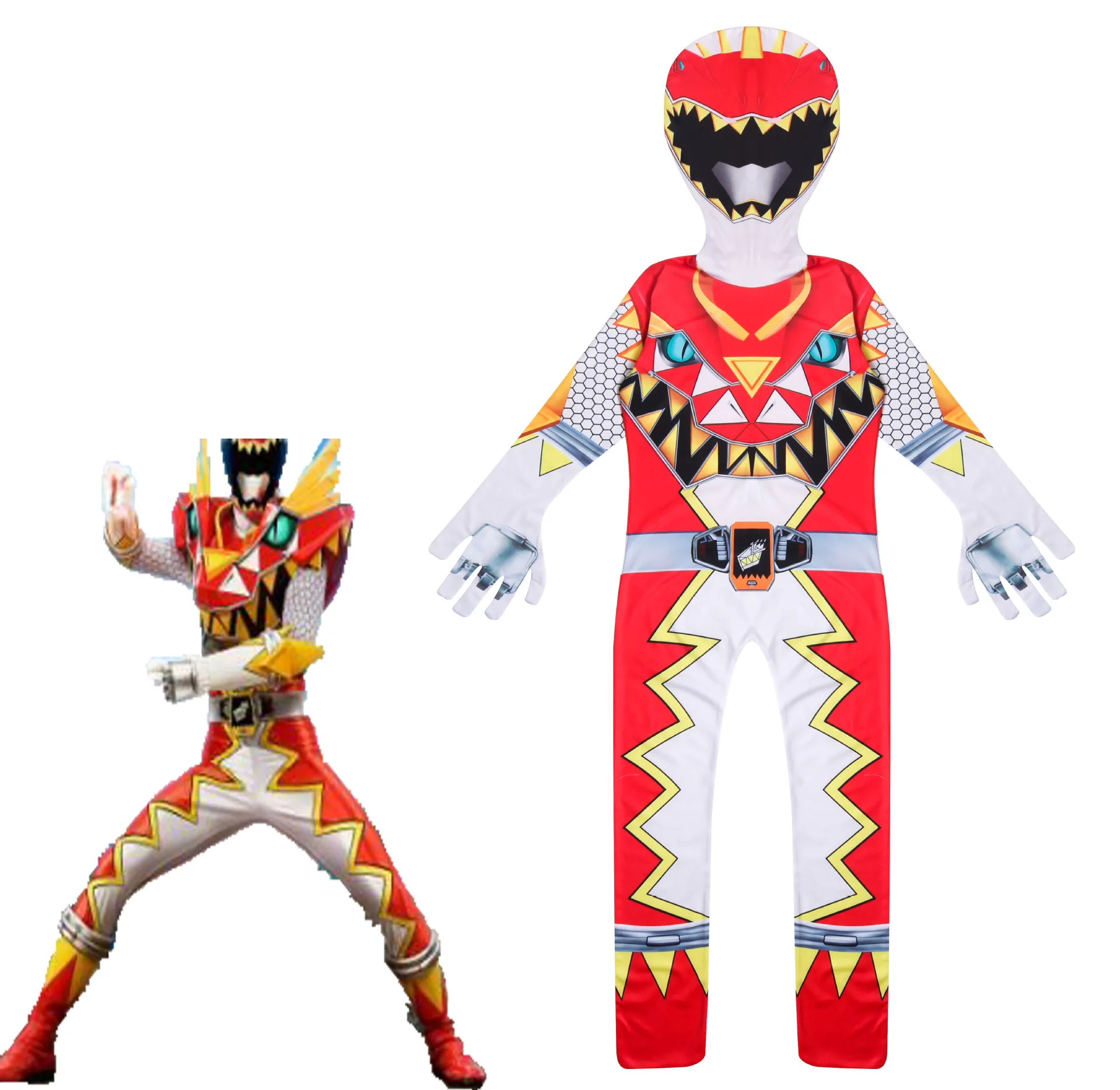 Halloween Costumes for Kids Power Mecha Five Beast Super Action Figures Rangers Battle Neuro Mystic Force Cosplay Jumpsuits | Детская
