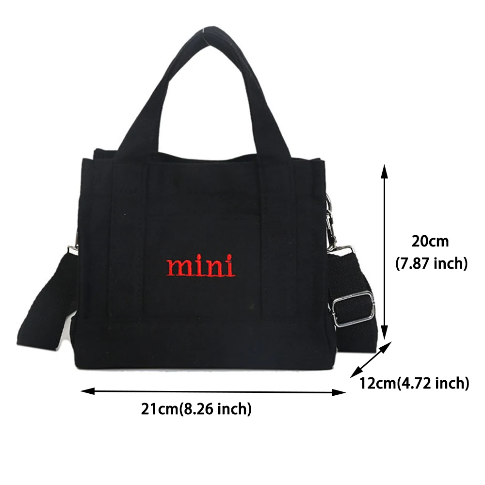 Женская холщовая сумка-мессенджер маленькая квадратная сумка через плечо с