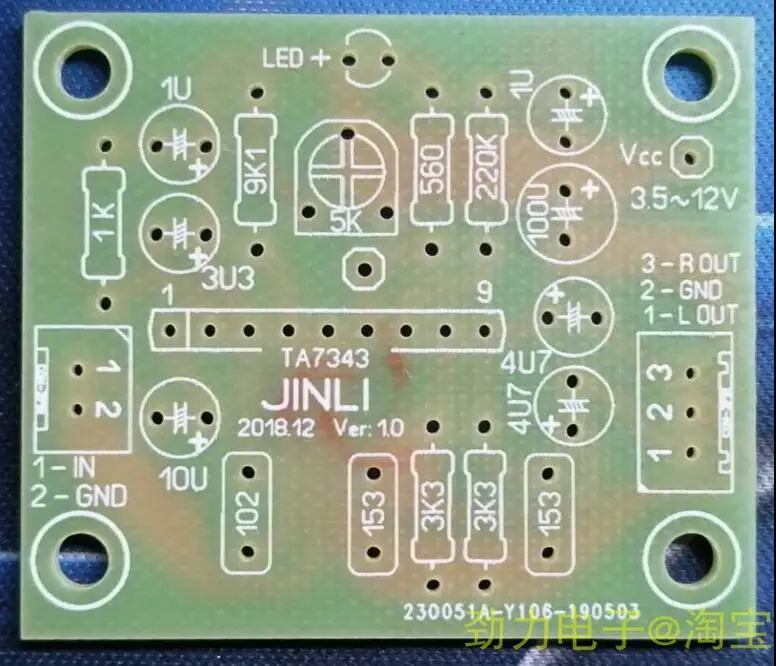 

Ta7343 FM stereo decoder PCB
