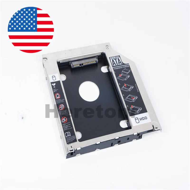 

Адаптер жесткого диска 2,5 дюйма 9,5 мм SATA 2nd HDD SSD для MacBook Pro A1278 A1286 A1297 CD ROM Optical Bay