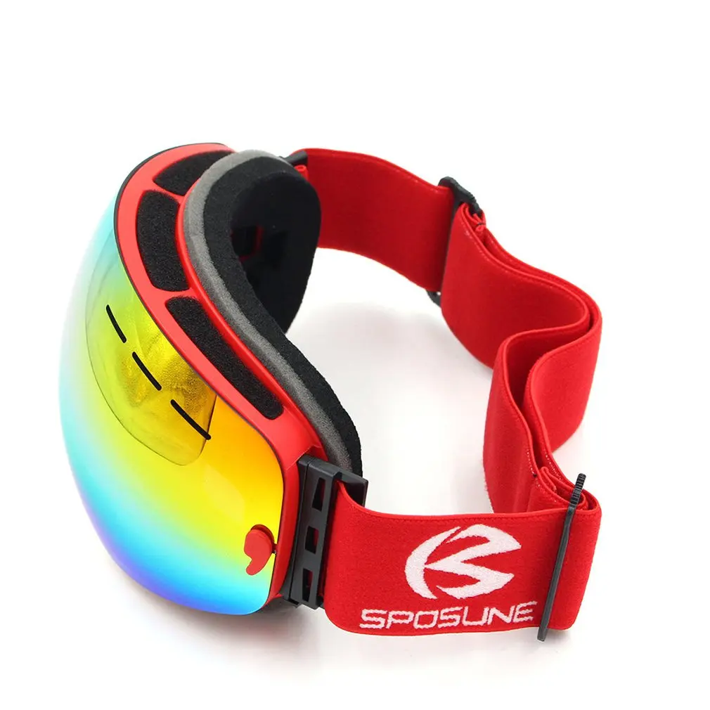 Ветрозащитные противотуманные лыжные очки для мужчин и женщин спортивные от