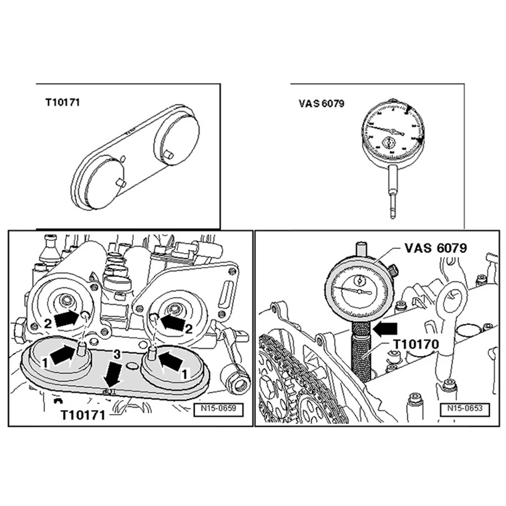 Инструменты синхронизации двигателя инструмент циферблата Tdc + инструменты