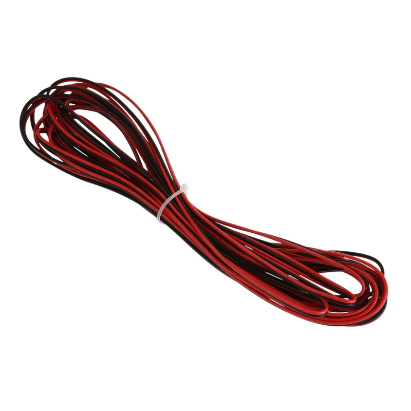 22 Калибр 8 м красный черный провод на молнии AWG кабель питания заземления