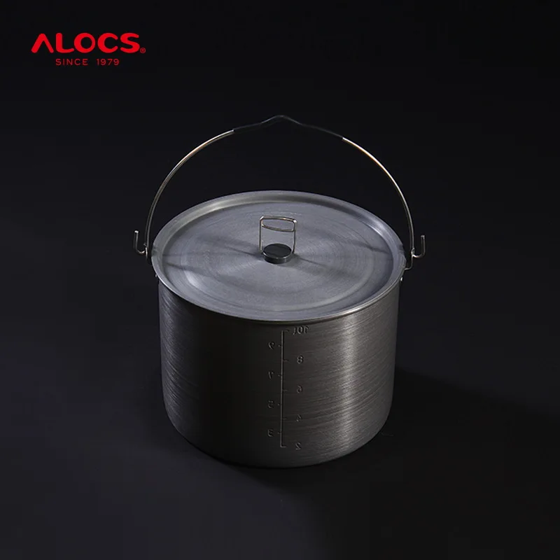 Наружные подвесные кастрюли Alocs для приготовления пищи на 4-10 человек | Спорт и