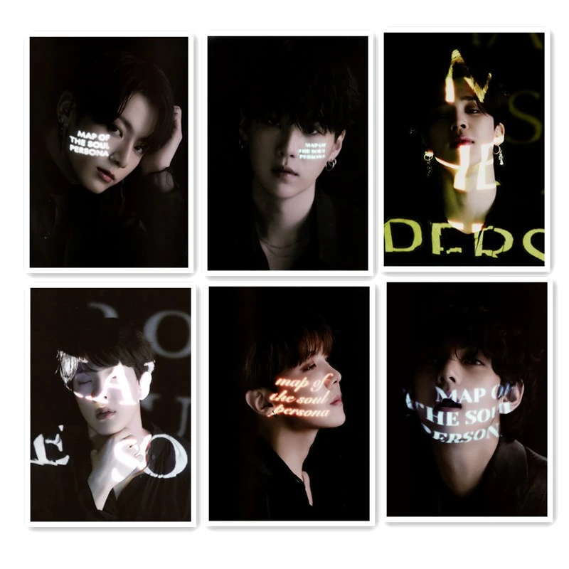 

KPOP Bangtan Boys New Album Butter Figure Photos MAP OF THE SOUL Pasteable Poster JIMIN SUGA RM V Wall Sticker Room Decor D99