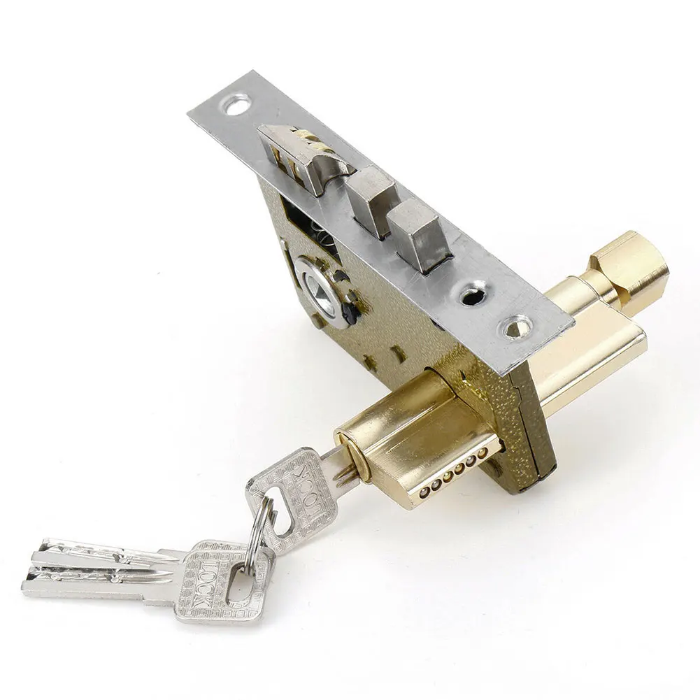 Durable Hardware Mortise Front Back Rust Proof Home Lever Latch Privacy With Handle Door Lock Set Aluminum Alloy Bedroom |