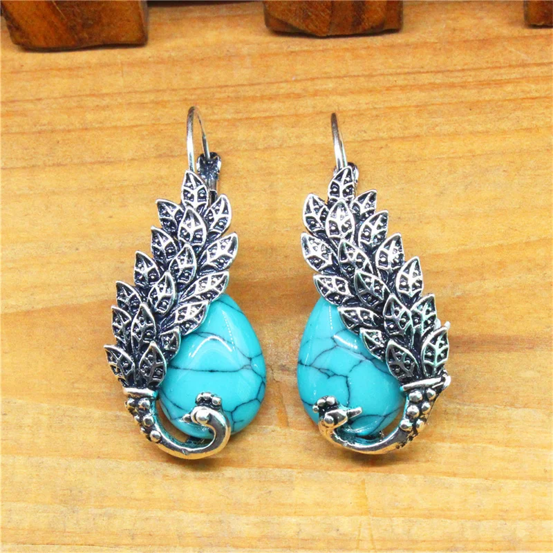 Павлин кулон Цепочки и ожерелья Браслет Серьги комплект ювелирных изделий для