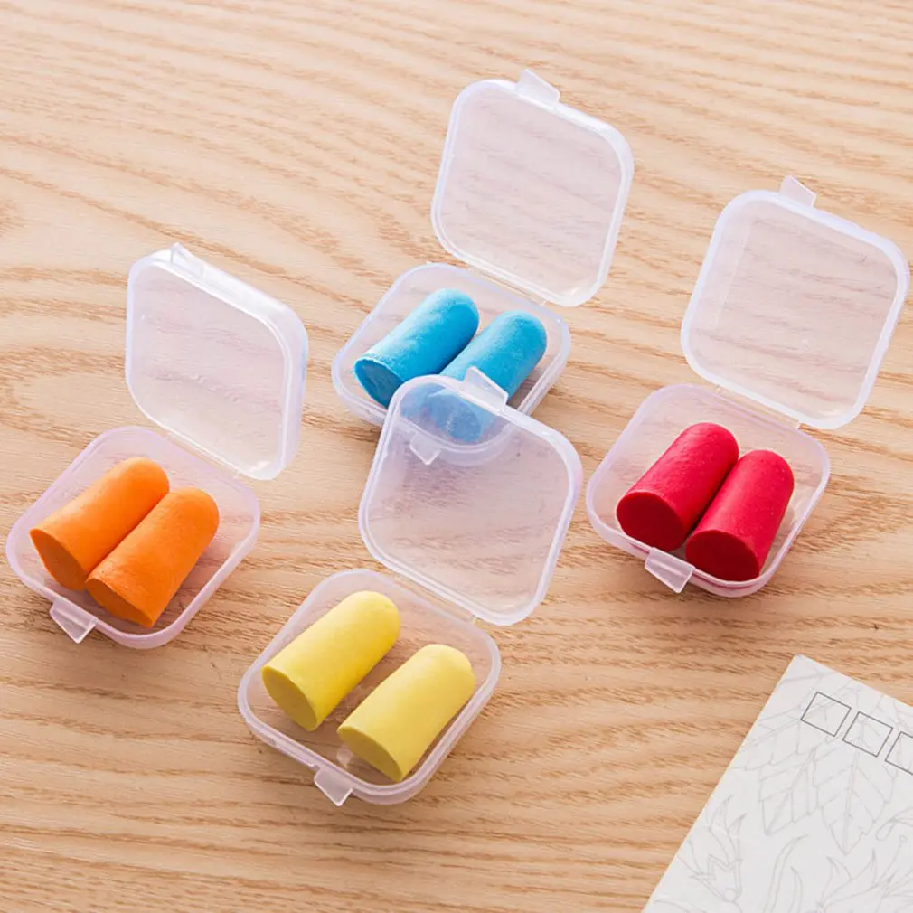 

Soft Sponge Ear Plugs Sound Insulation Ear Protection Earplugs Noise Reduction Sleeping Plugs with Bagged Color Random