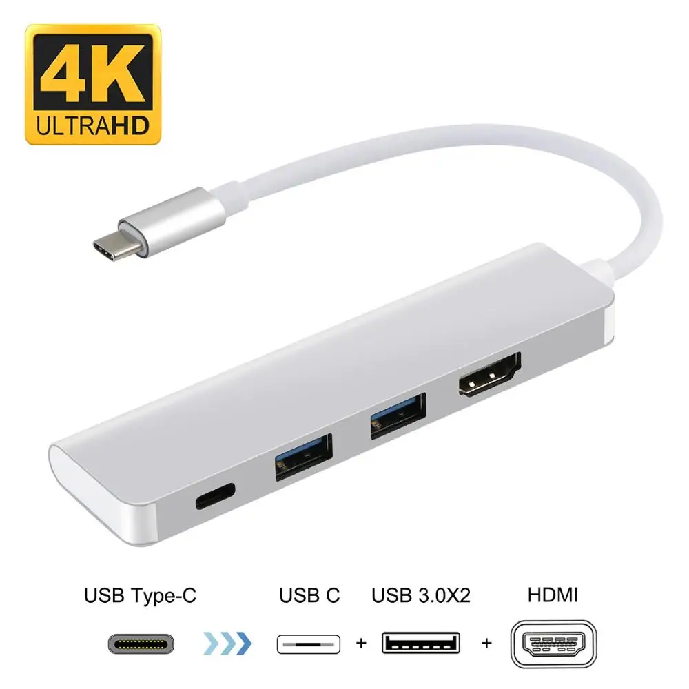 

USB Type C хаб Thunderbolt 3 адаптер Dex Station для Samsung Galaxy Note 8 S8 S9 с HD 4K USB 3,0 порты для MacBook Pro