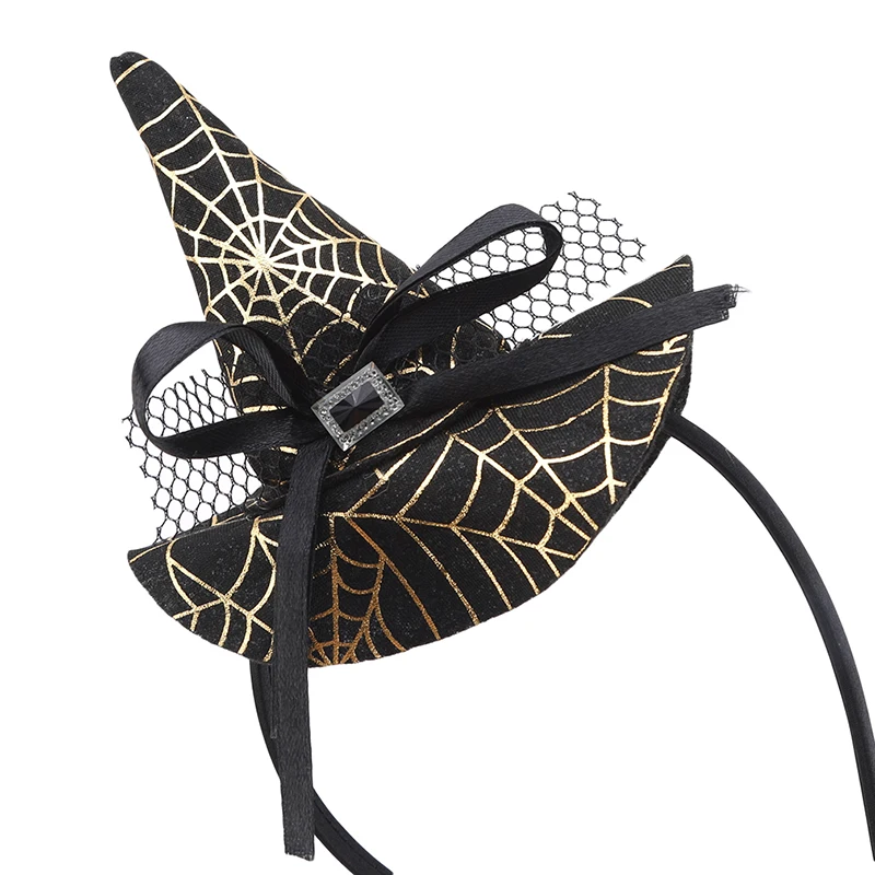 Повязка на голову в виде тыквы для Хэллоуина оранжевый головной убор ведьмы