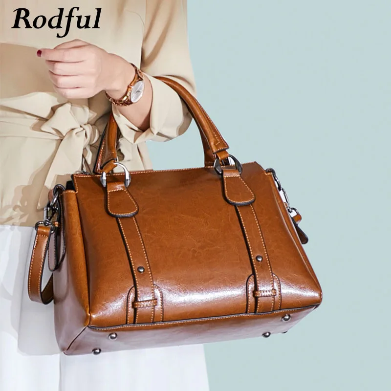 Высококачественные ручные сумки для женщин 2020 винтажные кожаные женские сумка