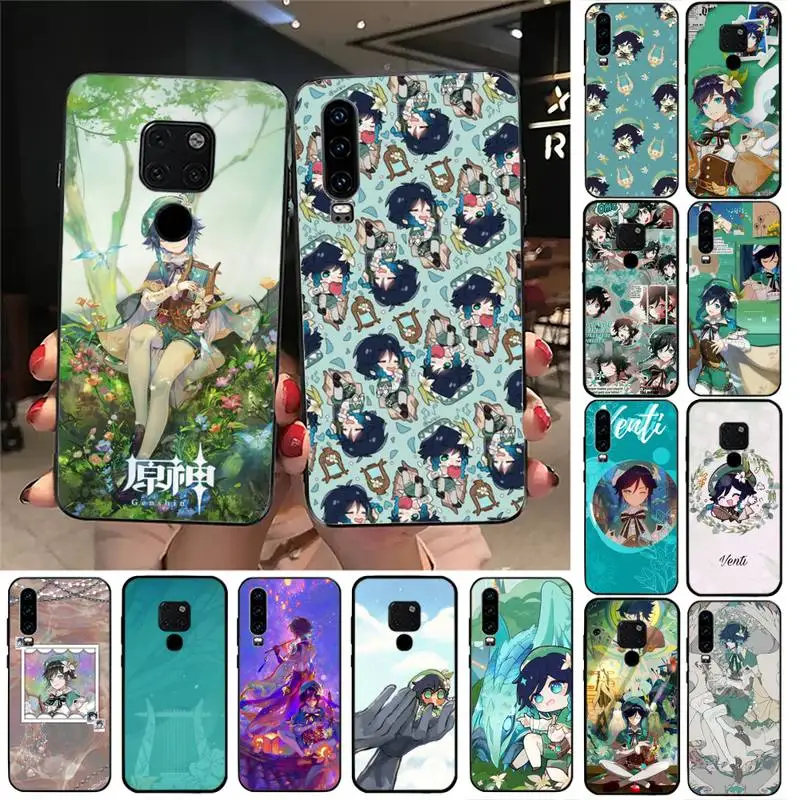 

Game Genshin Impact Venti Cute Phone Case For Huawei Nova3I 3E mate9 10 20lite 20Pro 40 30pro funda case
