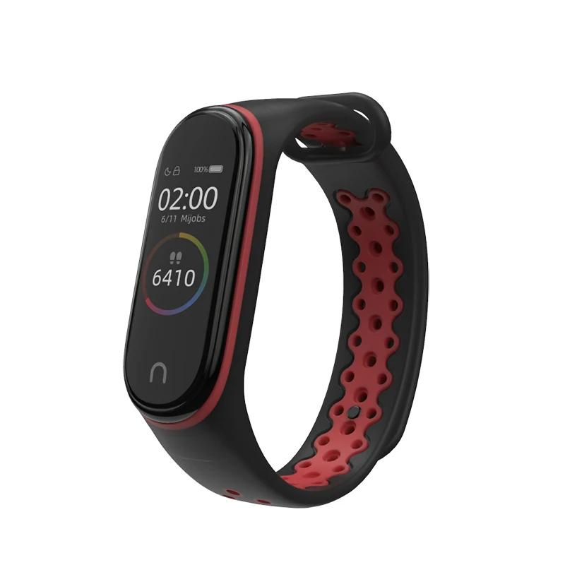 Ремешок для часов Xiaomi mi band 2020 спортивный браслет смарт MI 5 6 силиконовый ремешок 3 4