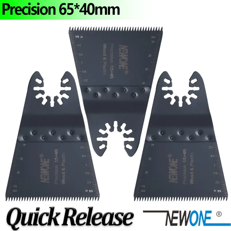 

NEWONE 65*40mm Quick Release Precision Oscillating Saw Blade With Japan Tooth for Wood,plasterboard and soft plastics