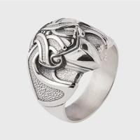 eyhimd viking men 316l stainless steel raven rings for women men odin crow ring biker norse amulet jewelry gifts