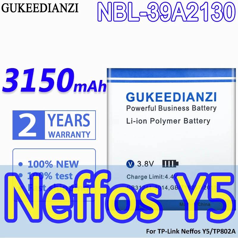 

Аккумулятор GUKEEDIANZI NBL-39A2130 3150 мА · ч, для TP-Link Neffos Y5/TP802A