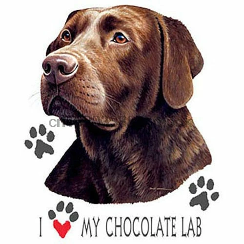 Надпись I Love My Chocolate Лабрадор новинка футболки для лаборатории белые розовые
