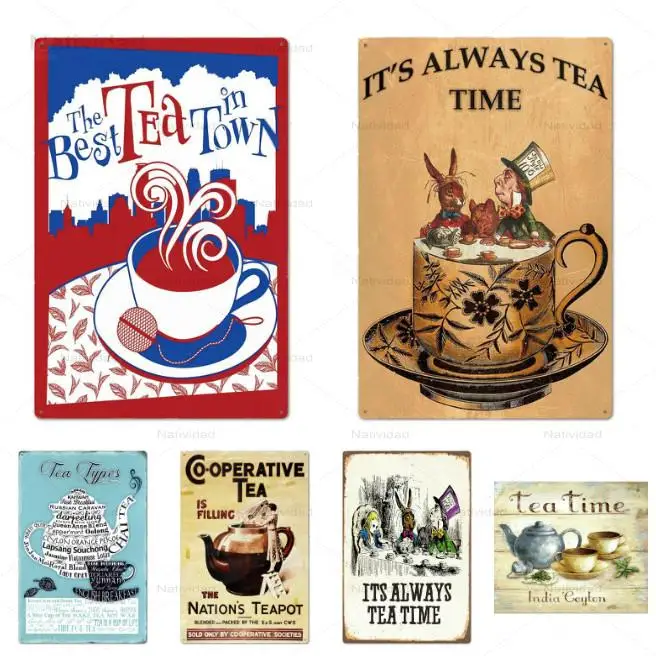 Keep Calm and Drink Tea постеры с надписью металлическая Оловянная табличка рисунком утюга