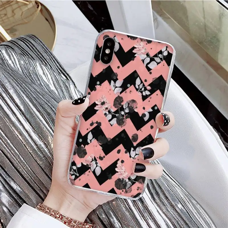 

YNDFCNB geometric wavepattern Phone Case For iPhone X XS MAX 6 6s 7 7plus 8 8Plus 5 5S se 2020 XR 12 11 pro max case
