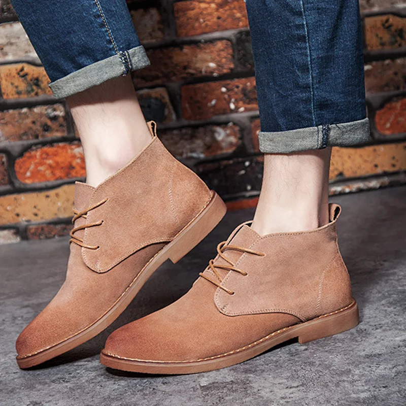 MRCAVE/Коллекция 2019 года сезон осень модные повседневные мужские Ботильоны Челси