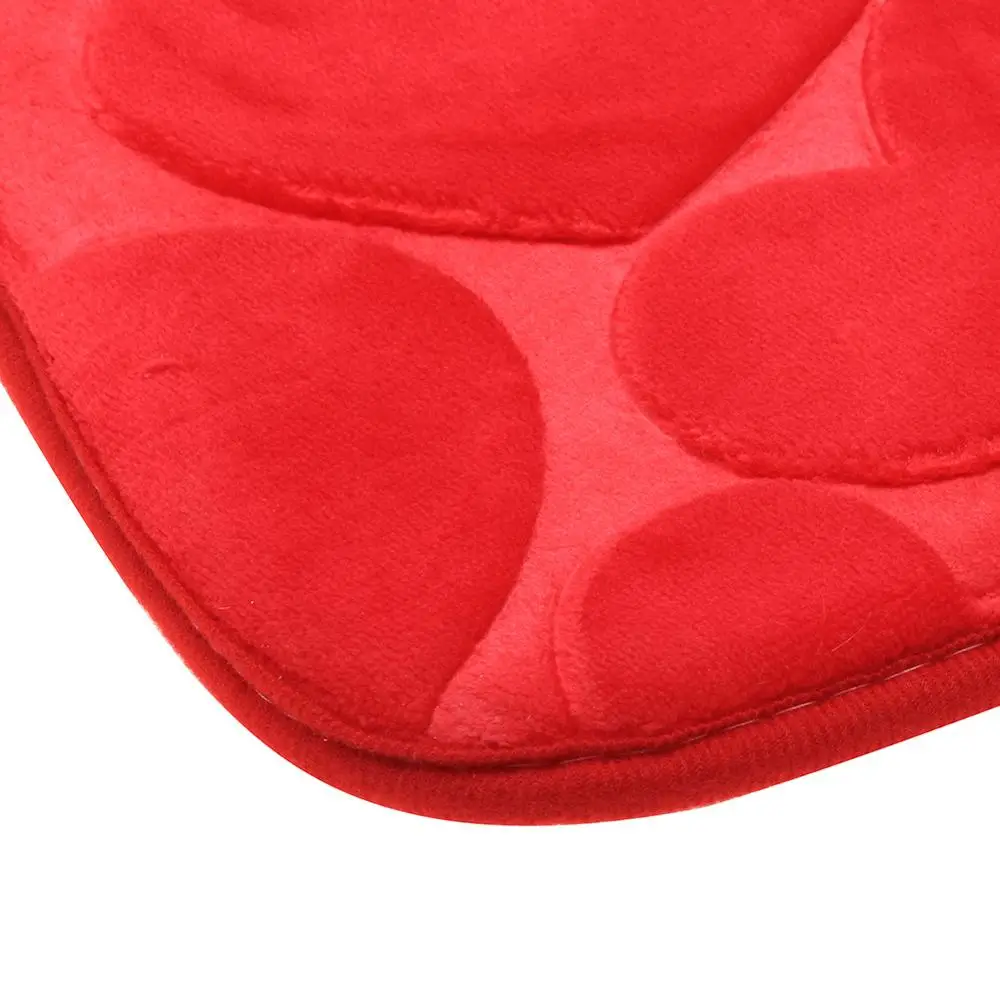 

3Pcs Bathroom Mat Set Floor Rugs Embossing Flannel Cushion Toilet Seat Cover Bath Mat for Home Decoration Bathroom Product