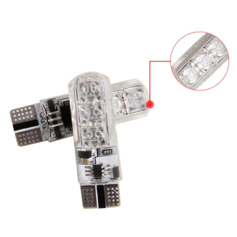 1 пара T10 5050 Автомобильные светодиодные лампы с дистанционным управлением 6 Smd
