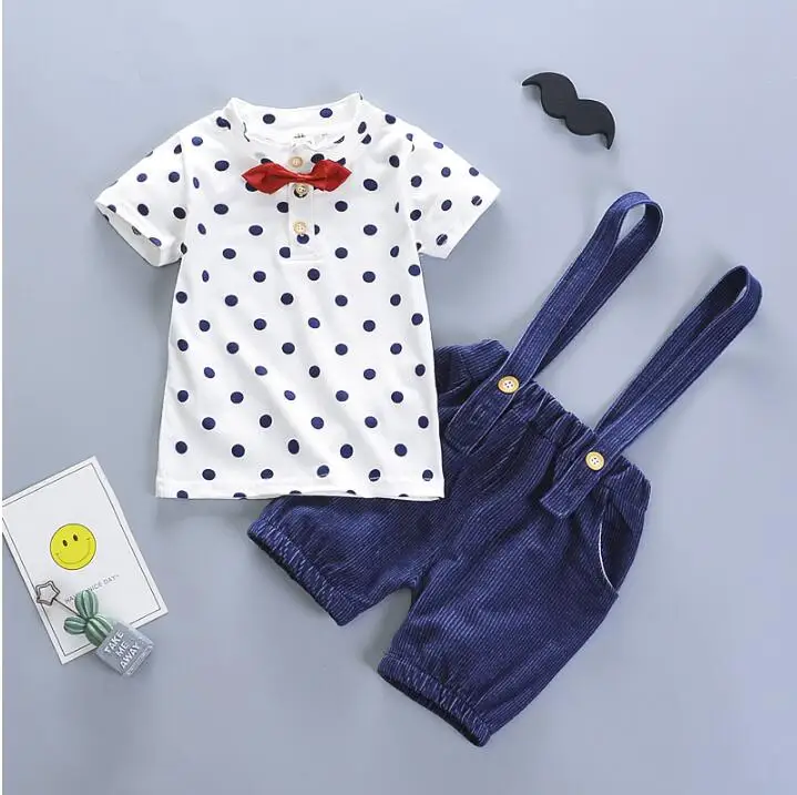 picture color BibiCola комплекты одежды для маленьких мальчиков, детские летние товары, bebe, хлопковые топы+ шорты на лямках комплект из 2 предметов одежда для малышей - Цвет: picture color