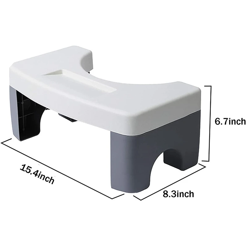 Toilet Stool Poop Adult Foldable Step Easy Wash and Store Spliceable Squatting |