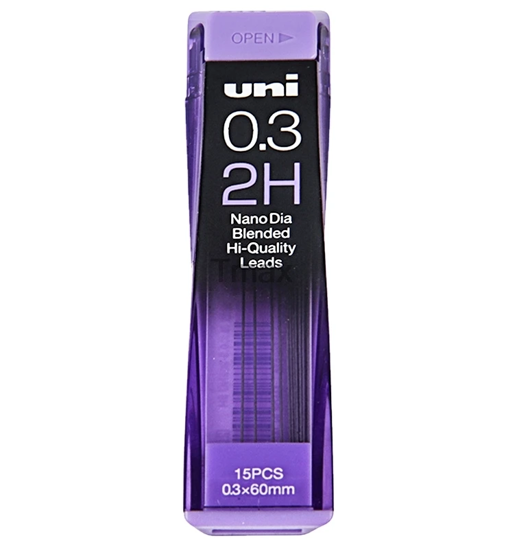 03MM 2H 1PCS Uni 202ND механический карандаш для заправки, Специальный карандаш для рисования, школьные канцелярские принадлежности, офисные принадлежности B/H/HB/2B с 0,3 мм, 1 шт - Цвет: 03MM 2H 1PCS