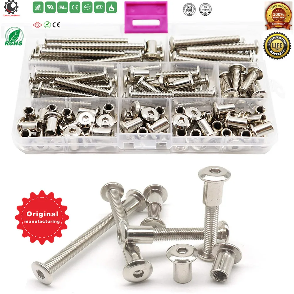 Заклепка с шестигранной головкой потайной болт и цилиндрическая гайка M6X20 мм/M6X30