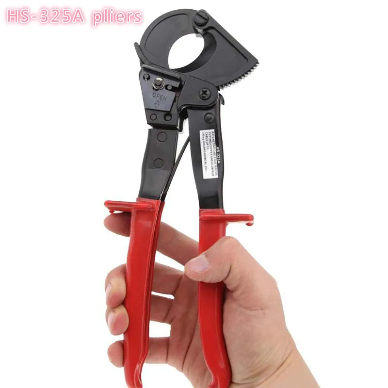 

HS-325A 240mm2 Insulated Pliers Ratcheting Ratchet Cable Cutter Carbon Steel Germany Design Wire Cutter Practical Tool