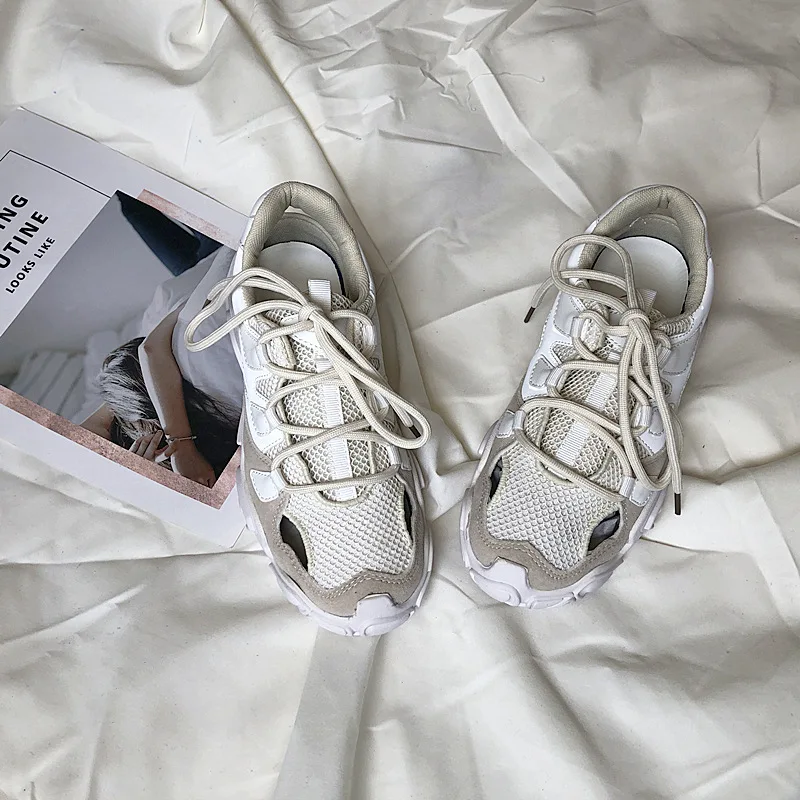

Mesh Breathable Summer Sneakers for Women Casual Shoes Breatahble 2021 New Female Casual Shoes Summer White Sneakers Flats