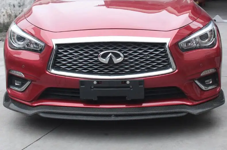 Карбоновый передний бампер спойлер автомобильный диффузор подходит для Infiniti Q50