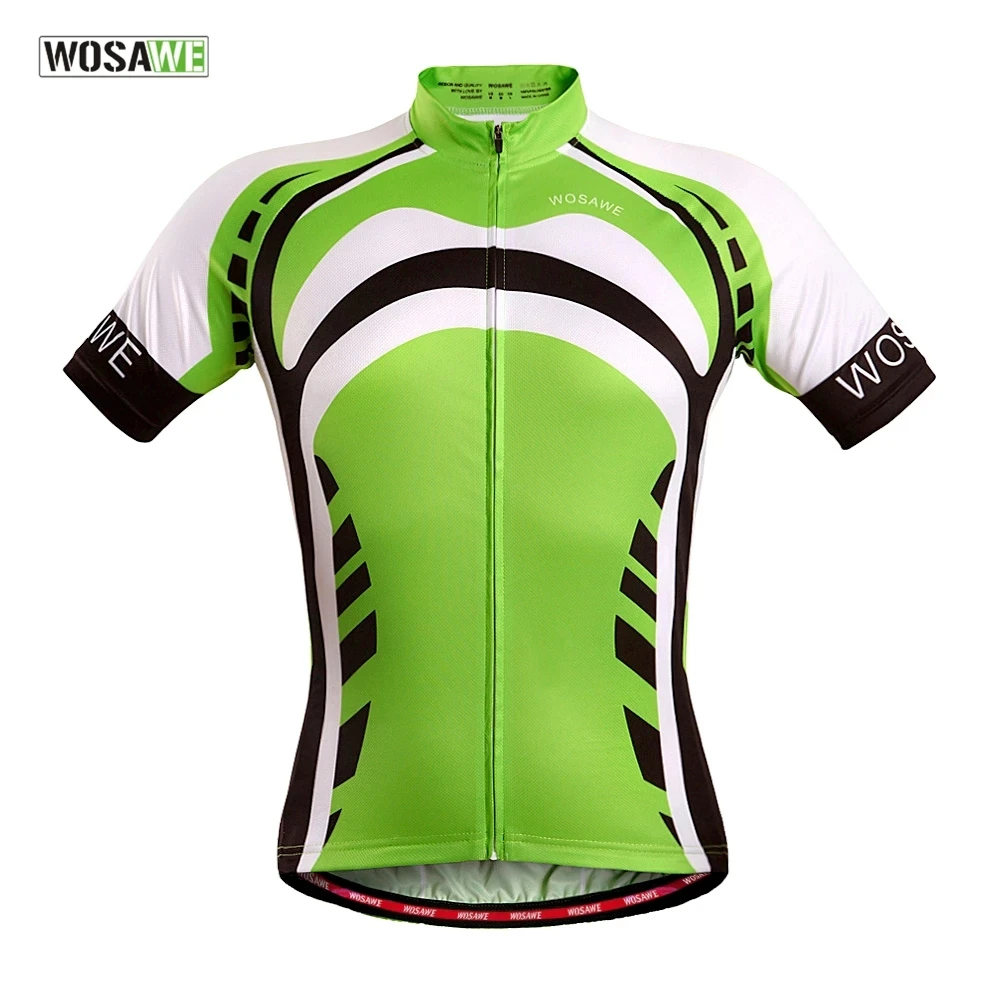 

WOSAWE Men Cycling Jersey Mtb Bicycle Clothing Bike Wear Clothes Short Maillot Roupa Ropa De Ciclismo Hombre Verano Bike Jersey