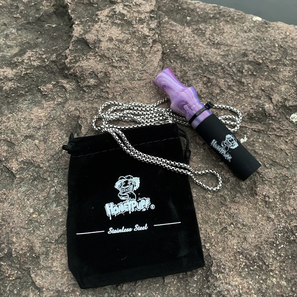 Мундштуки HONEYPUFF из смолы и силикона мундштук кальяна с цепочкой нержавеющей