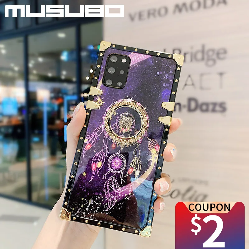 musubo 3d case for samsung galaxy note 20 ultra s21 s10 plus a71 a51 a72 a52 5g square phone case soft silicone coque cover s22 free global shipping