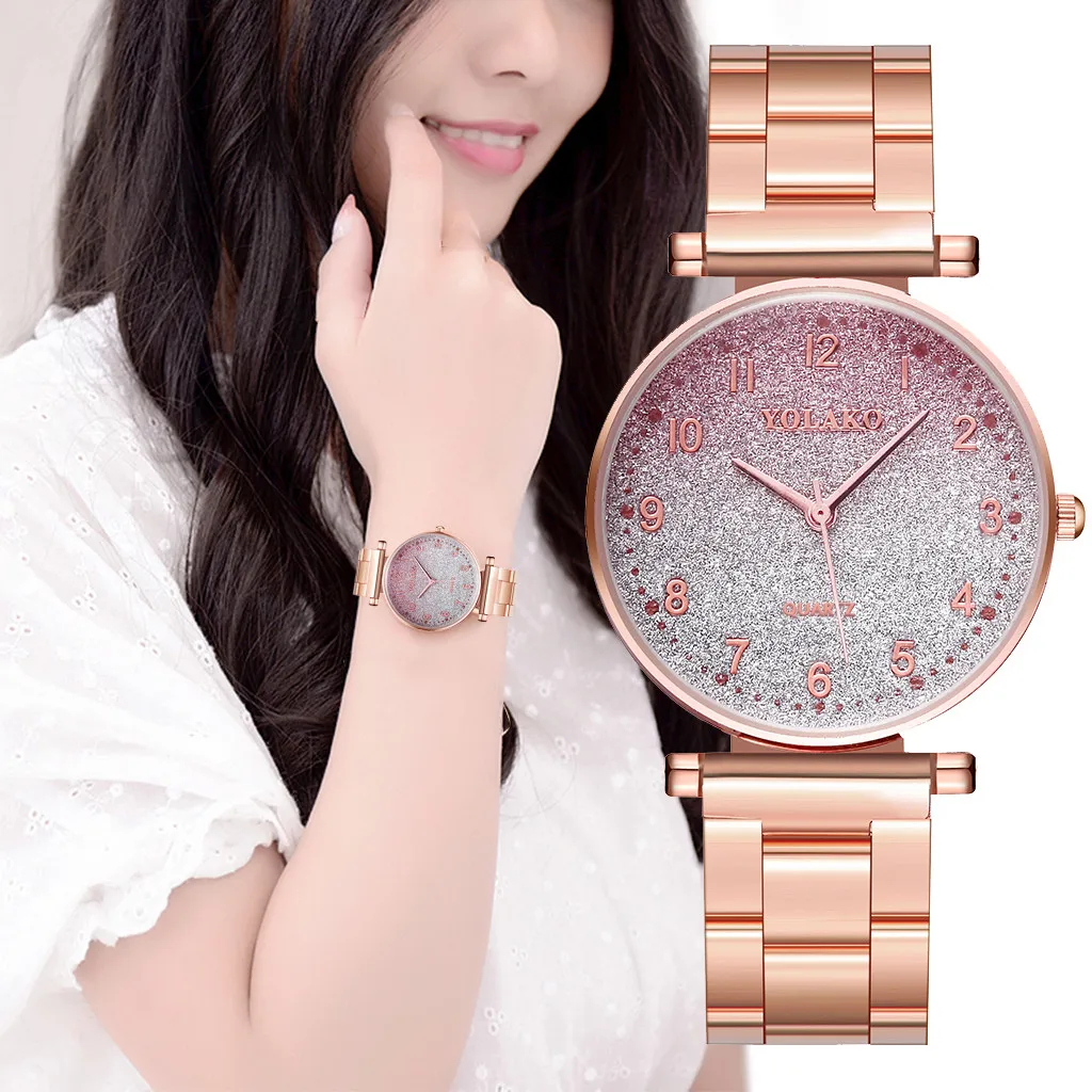 

Sleek Minimalist Calendar Stainless Steel Belt Women Watch Fashion Simple Ladies Watch Casual Stainless Steel Strap Quartz Watch