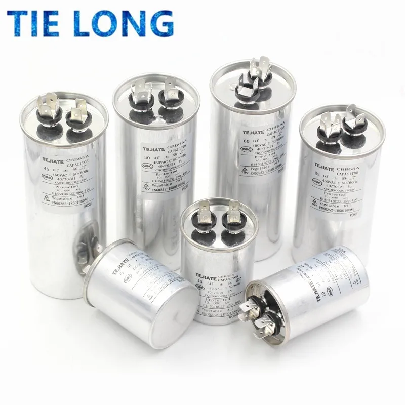 

AC Motor Capacitor Air Conditioner Compressor Start Capacitor CBB65 450VAC 20uF 25uF 30uF 35uF 40uF 45uF 50uF 60uF 70uF