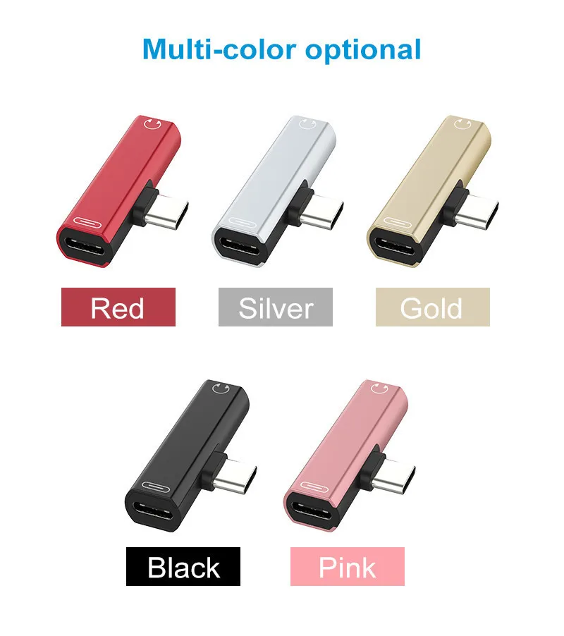 Адаптер для наушников Type-c зарядка и Прослушивание аудио два в одном