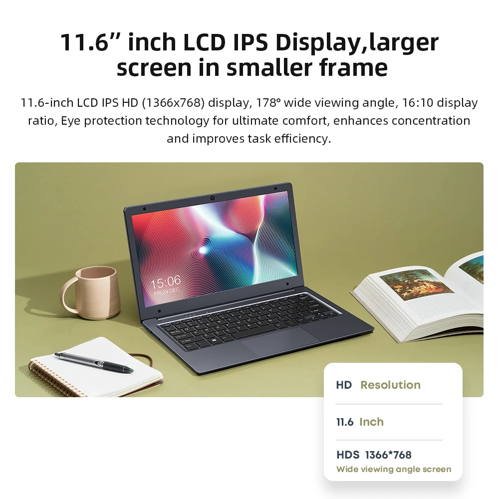Ноутбук CHUWI HeroBook Air 11 6 дюйма HD экран Intel Celeron N4020 UHD Graphics 600 GPU 4 Гб RAM 128 ГБ ROM Windows -