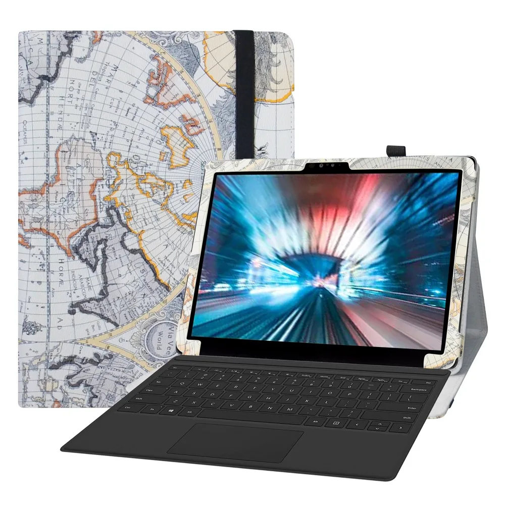 Чехол для 12," Dell Latitude 7200 2-в-1 планшетный ПК(не подходит для ноутбука Dell Latitude 7200) откидной крышкой с эластичной застежкой