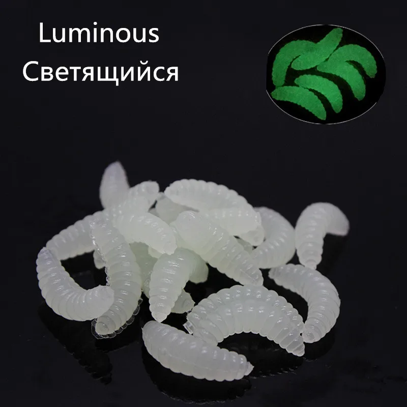 Реалистичные красные Мягкая приманка в виде червя 50 шт. 20 мм искусственные