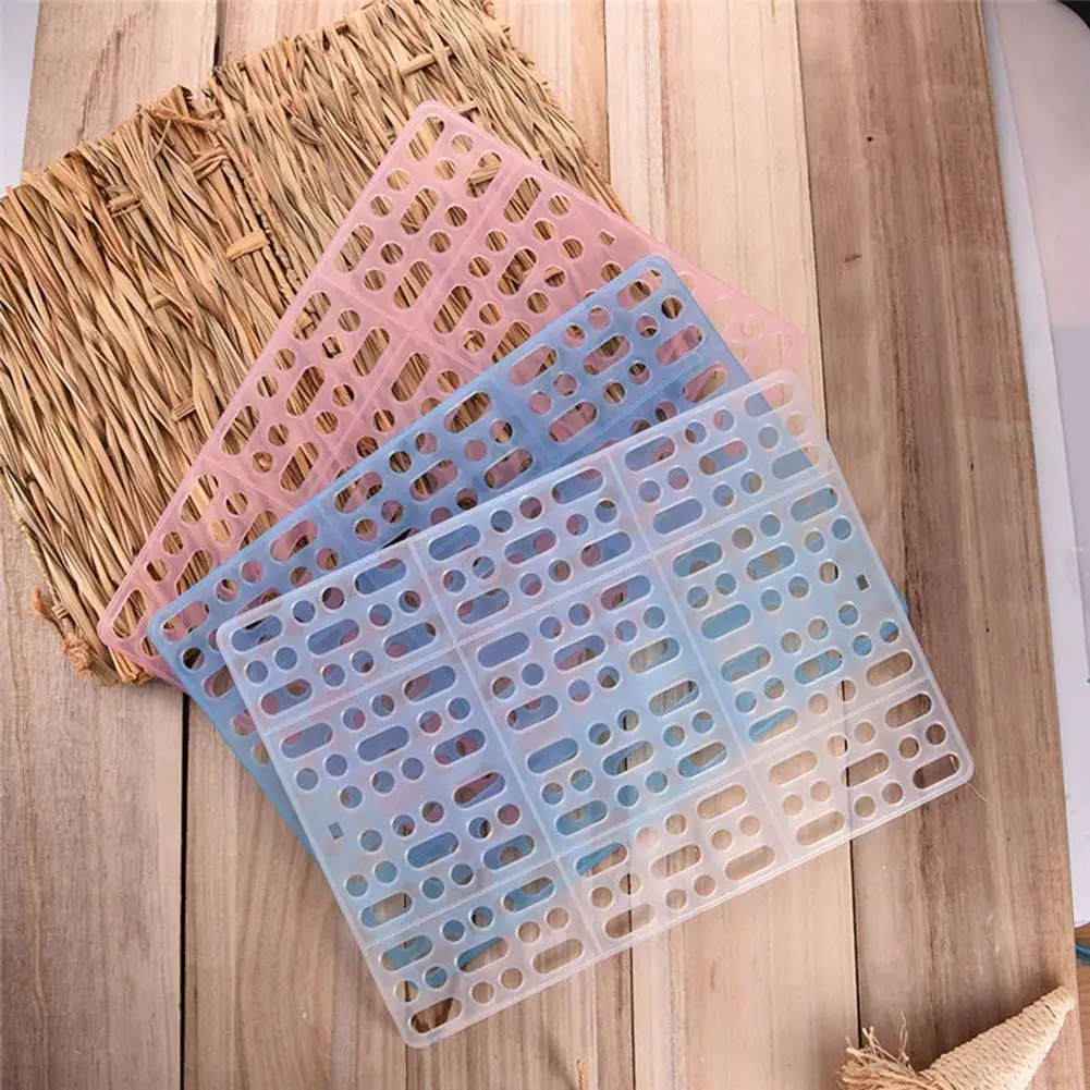 

Rectangle Hole Rabbit Hamster Rat Pet Cage Mat Clean Plastic Feet Holders Mesh Sturdy Rabbit Bunny Foot Pad Pet Cage Foot Pad