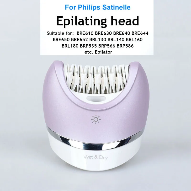 Cabezal de depilaci&oacute;n para Philips, repuesto de depiladora para modelos BRE610, BRE644, BRE650, BRL130, BRL160, BRL170, BRP535, cuchillas de corte originales-0