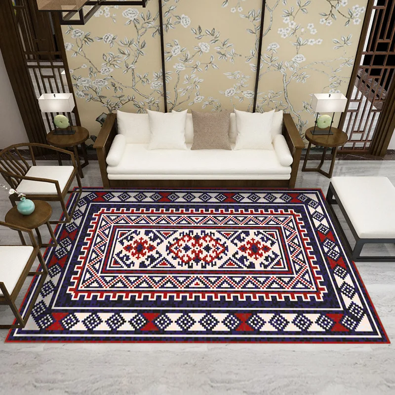 

European Classical Carpet 3D Printing and Dyeing Model Room Full of Carpet Living Room Decoration Carpet Rugs Rugs for Bedroom