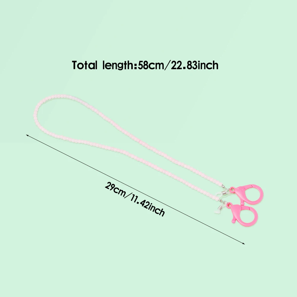 

1PC Crystal Beaded Glasses Chain Holder Glasses Lanyard Non-slip Mask Lanyards Mask Holder Strap Eyewear Sunglasses Lanyard